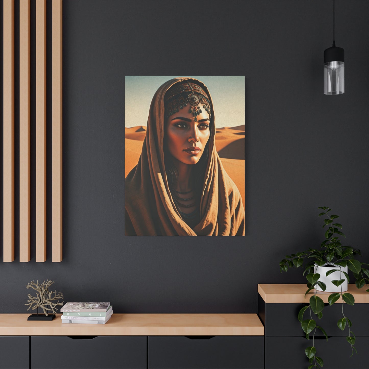 Desert Veil Bohemian Woman Wall Art & Canvas Prints