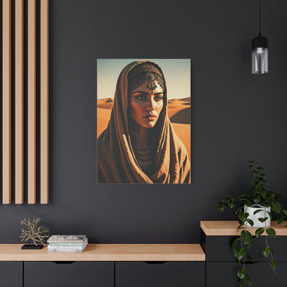Desert Veil Bohemian Woman Wall Art & Canvas Prints