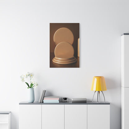 Sculptural Circular Podium Minimal Wall Art & Canvas Prints