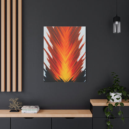 Vertical Fire Burst Abstract Wall Art & Canvas Prints