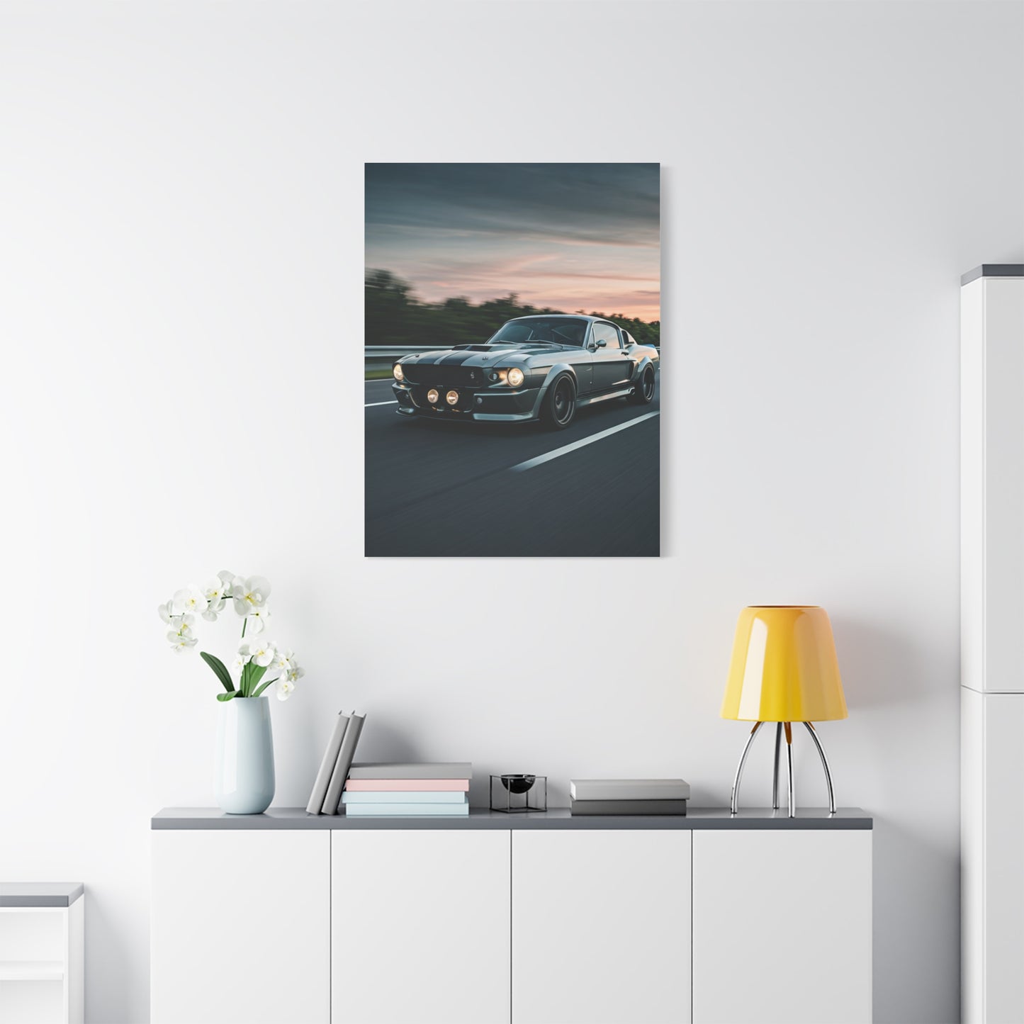 1967 Ford Mustang Shelby GT500 Restomod Highway Charge Wall Art & Canvas Prints