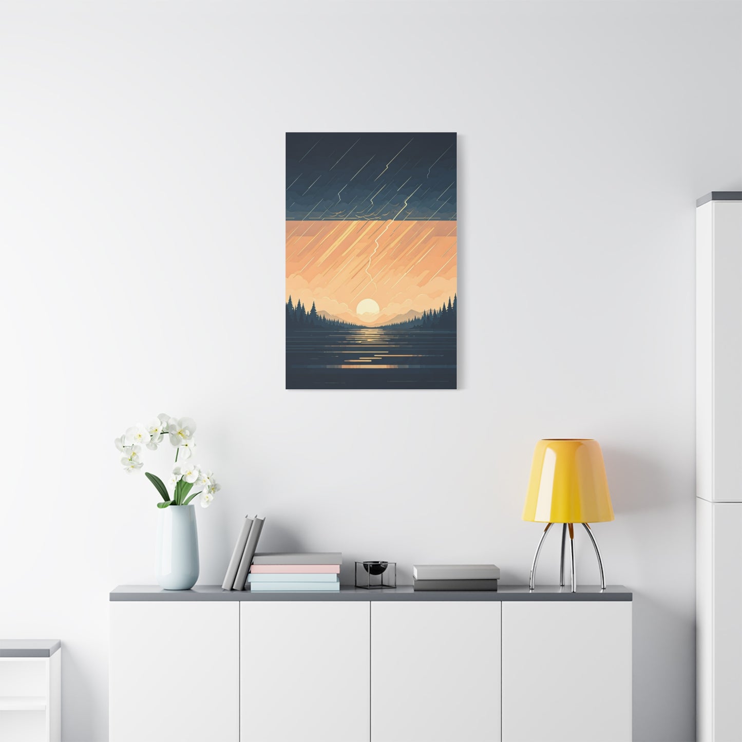 Rainfall at Dusk Wall Art & Canvas Prints