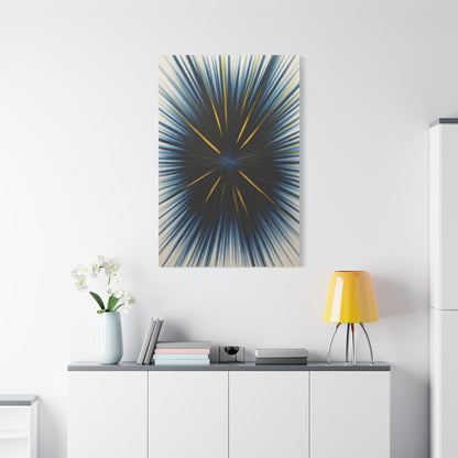 Radiating Blue and Gold Abstract Wall Art & Canvas Prints