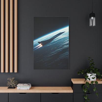 Elegant Concept Aircraft Above Clouds Wall Art & Canvas Prints