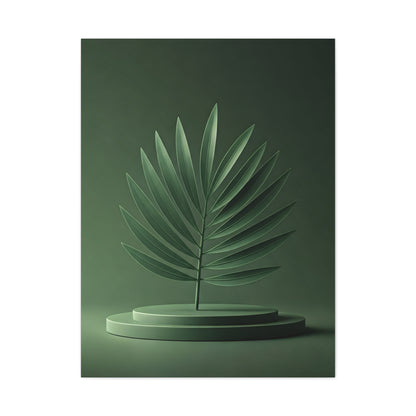 Sculpted Palm Leaf Minimalist Wall Art & Canvas Prints