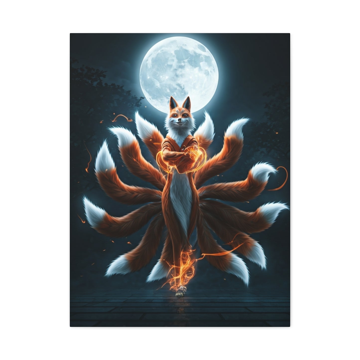 Lunar Fox Spirit Wall Art & Canvas Prints
