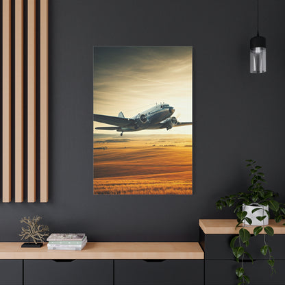 Golden Age Flight Over Desert Wall Art & Canvas Prints