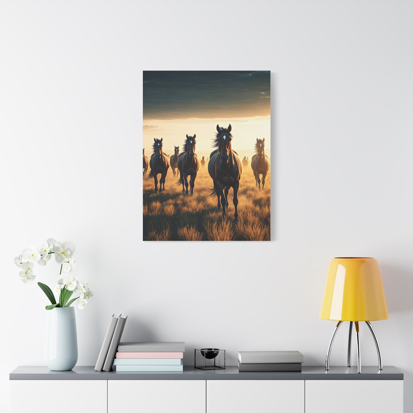 Wild Horses at Dawn Wall Art & Canvas Prints