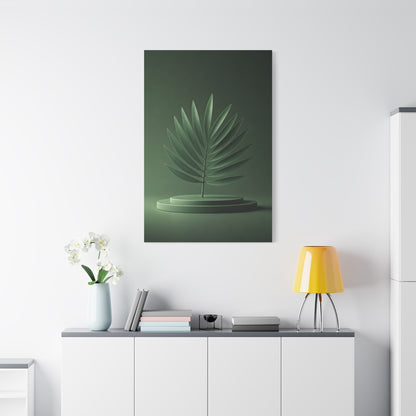 Sculpted Palm Leaf Minimalist Wall Art & Canvas Prints