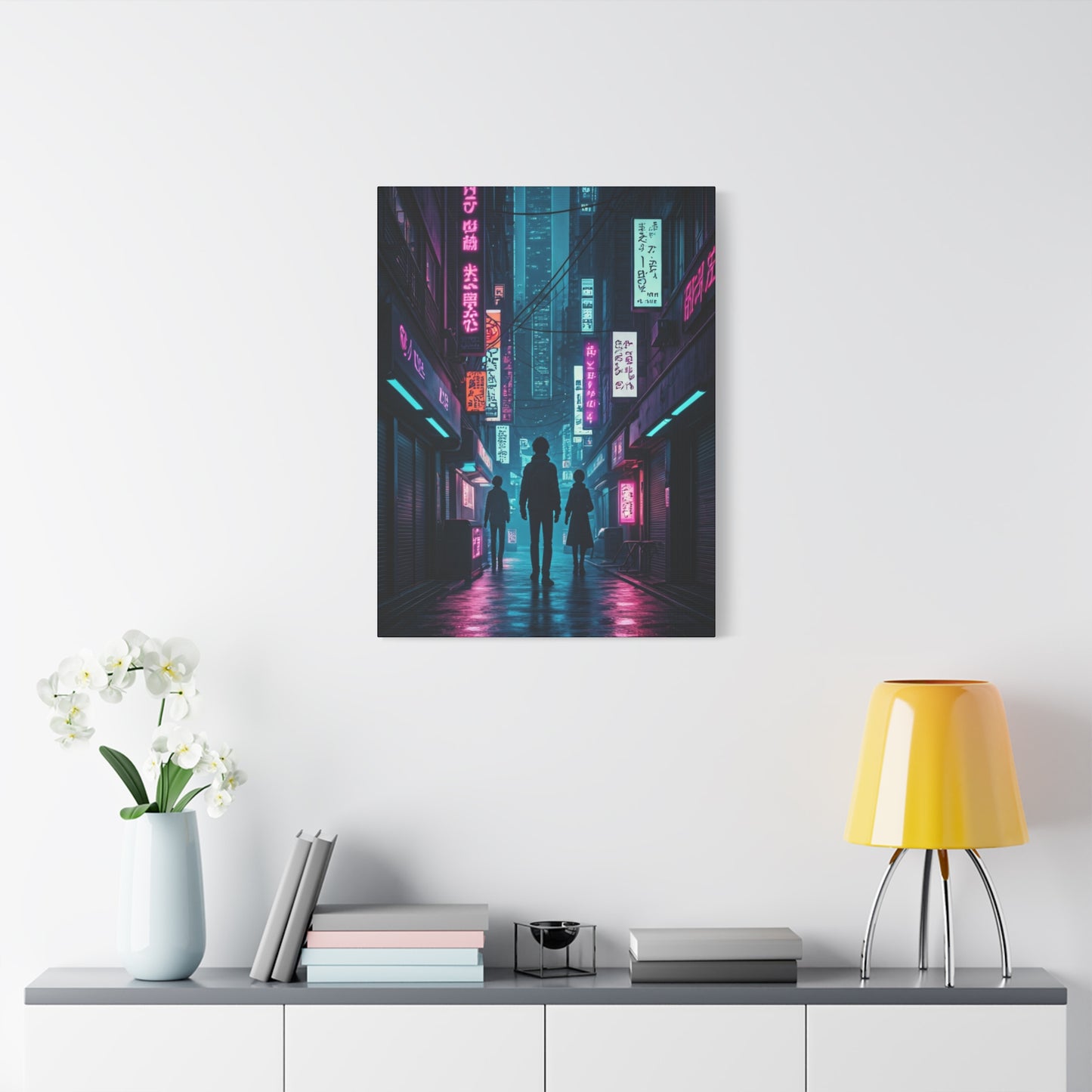Neon Alley Wanderers Wall Art & Canvas Prints