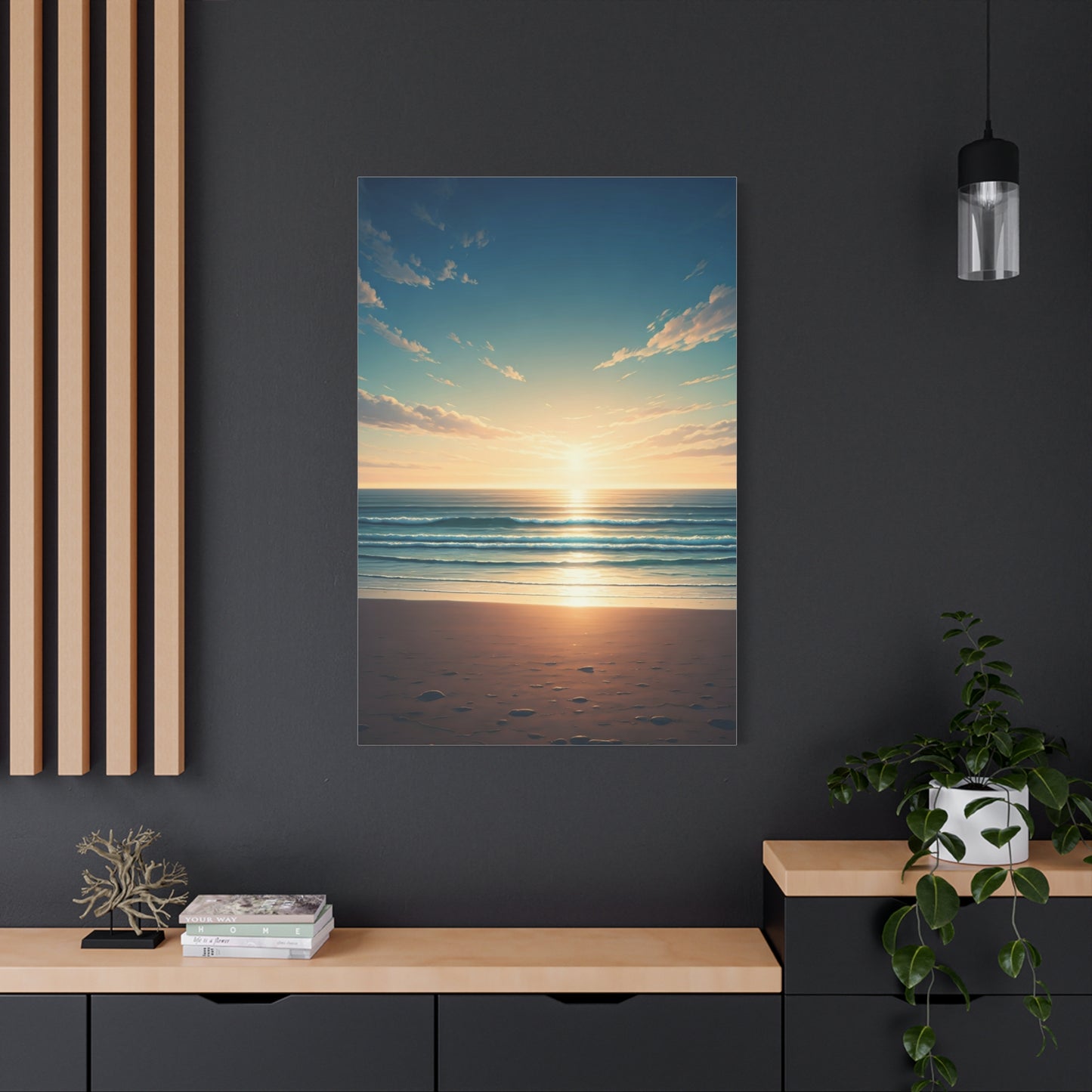 Endless Coastal Dawn Reflection Wall Art & Canvas Prints