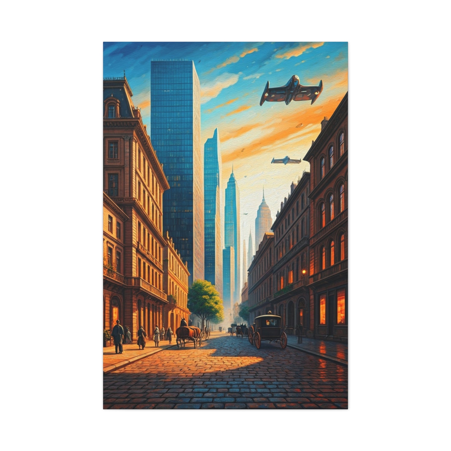 Futuristic Skyline Cityscape Wall Art & Canvas Prints