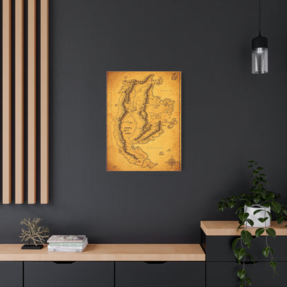Desert Horizon World Map Adventure Wall Art & Canvas Prints