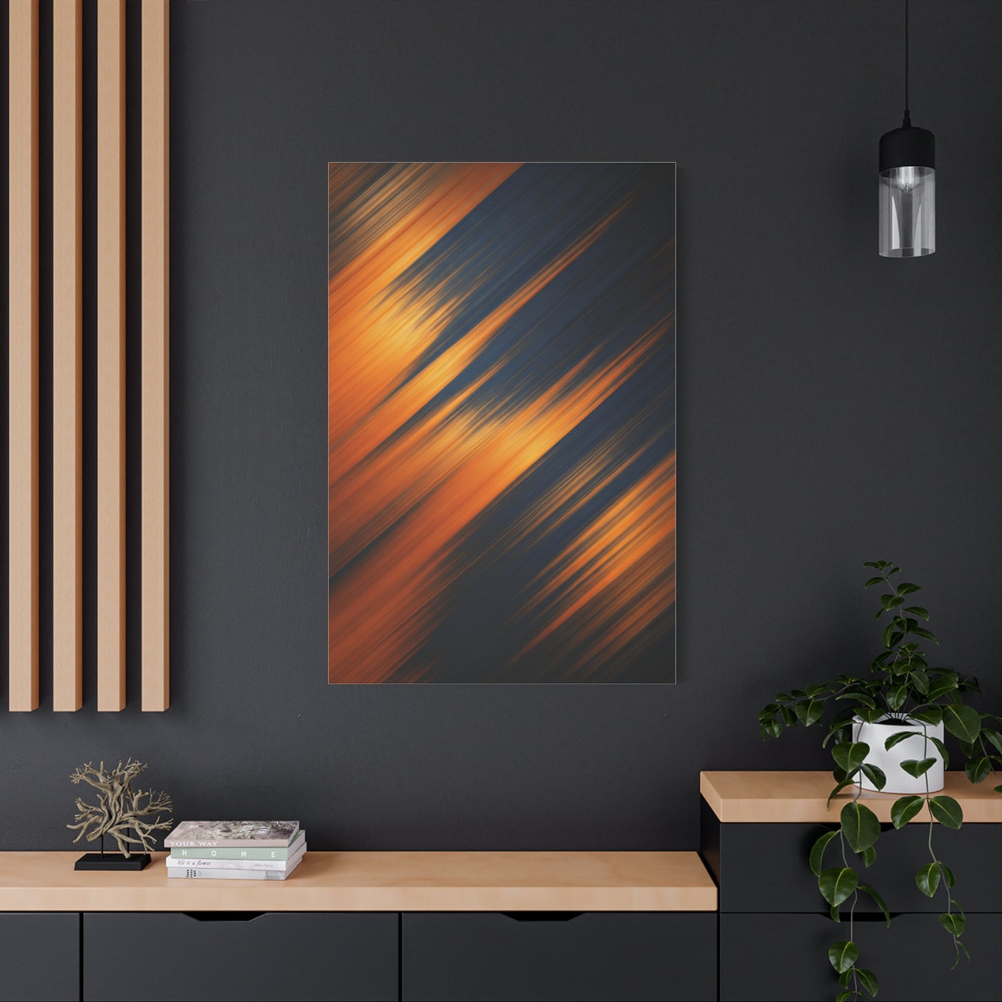 Warm Motion Streaks Abstract Wall Art & Canvas Prints