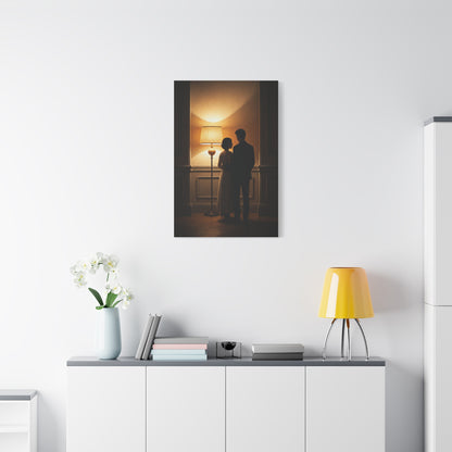 Golden Glow Embrace Interior Wall Art & Canvas Prints
