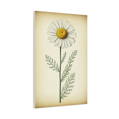 Chamomile Flower Herbal Illustration Wall Art & Canvas Prints