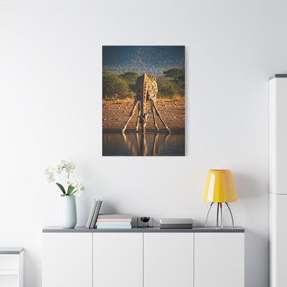 Giraffe Reflection Safari Serenity Wall Art & Canvas Prints