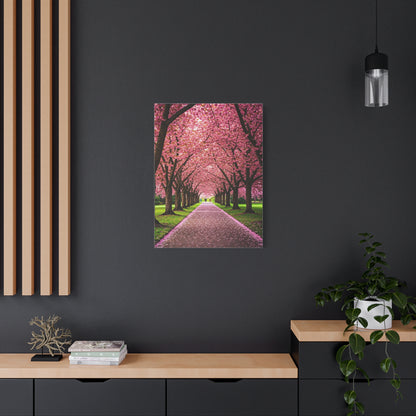 Cherry Blossom Tunnel Spring Pathway Wall Art & Canvas Prints