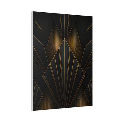 Deco Diamond Elegance Black & Gold Wall Art & Canvas Prints