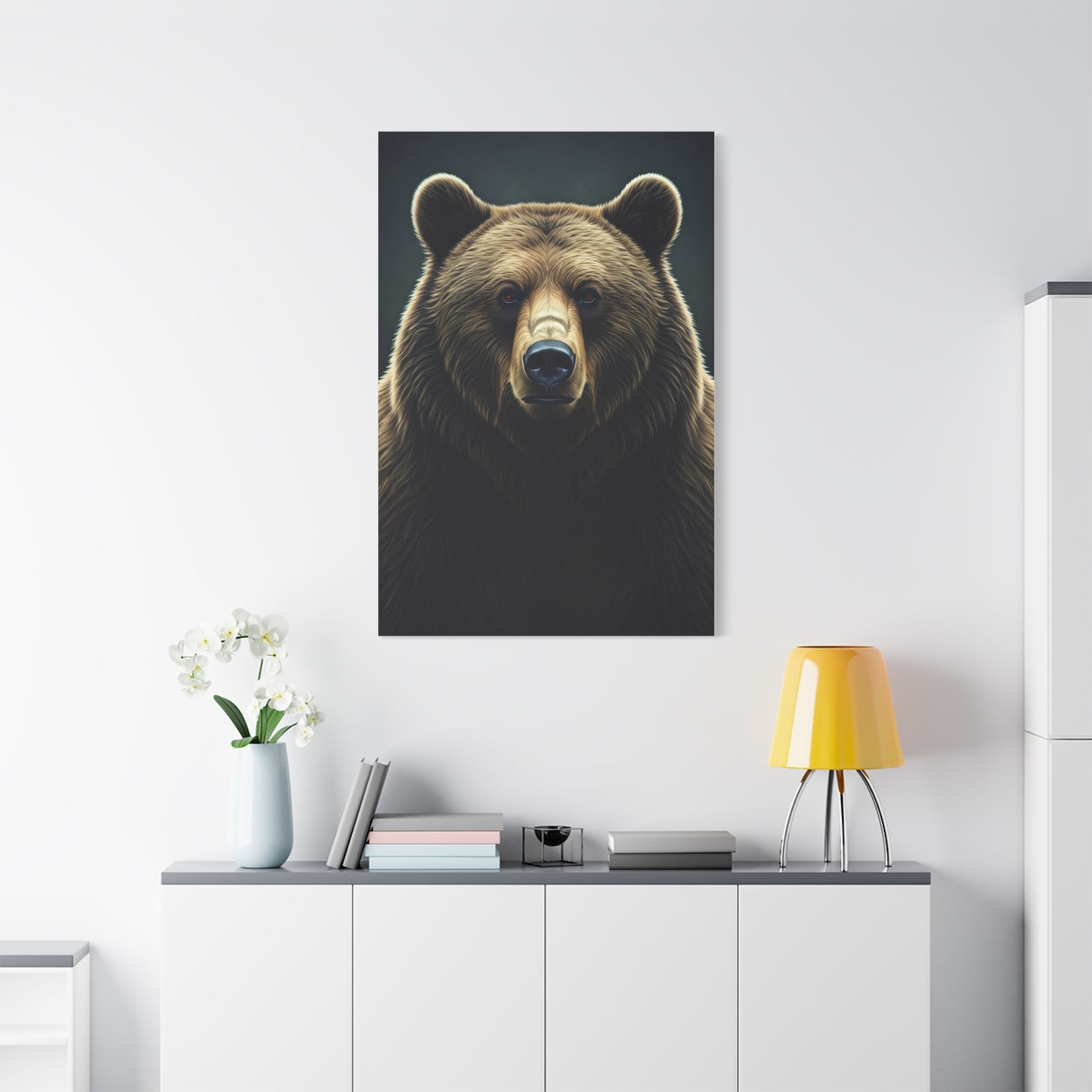 Intense Bear Gaze Wildlife Wall Art & Canvas Prints