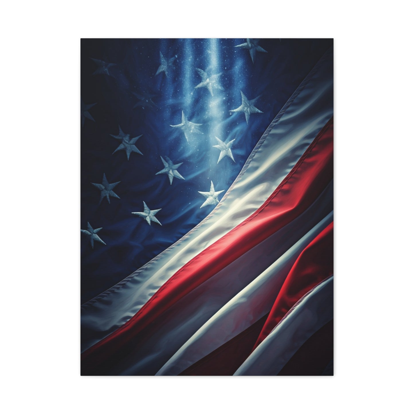 Lightning Freedom Flag Power Wall Art & Canvas Prints