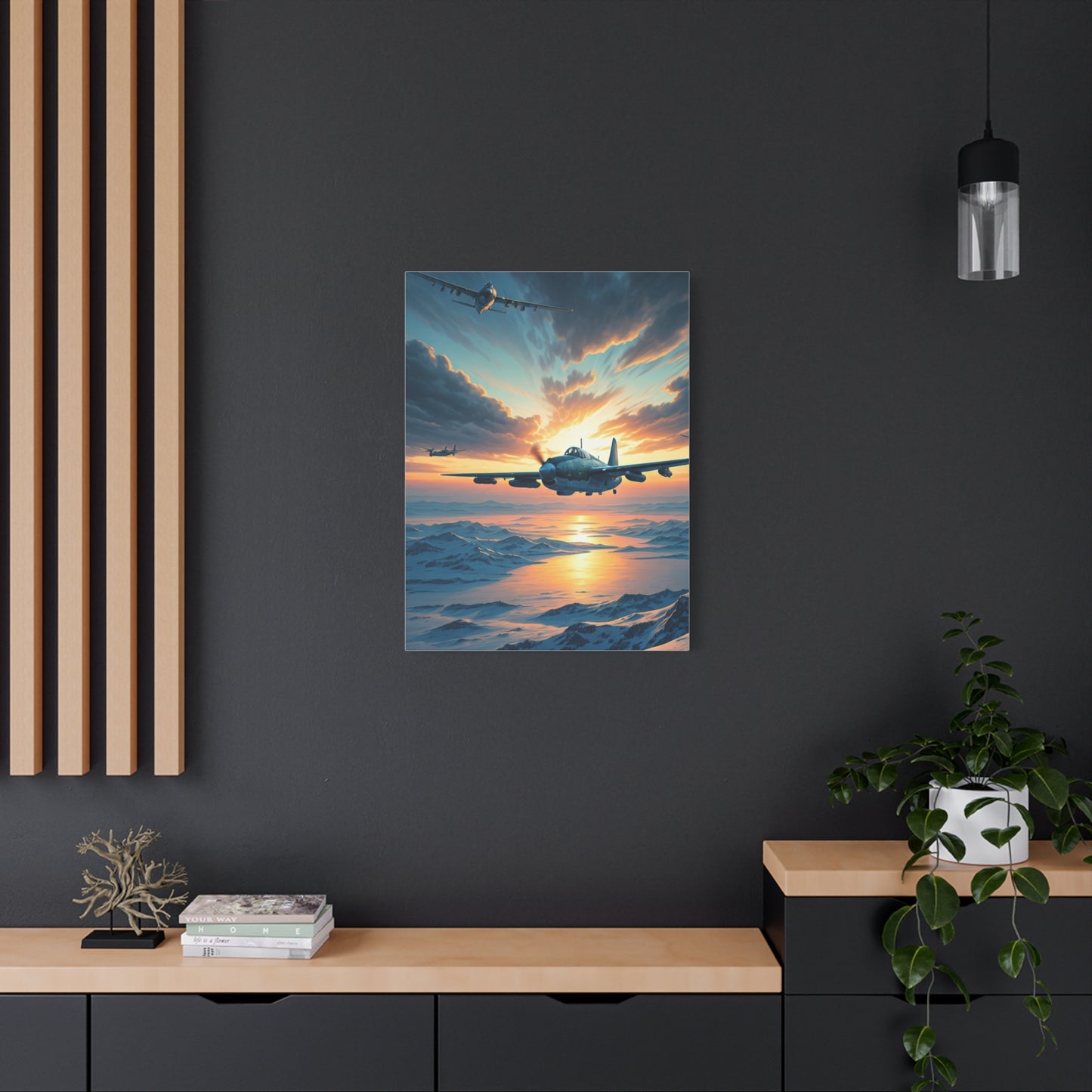 Dawn Jet Breakthrough Over the Clouds Wall Art & Canvas Prints