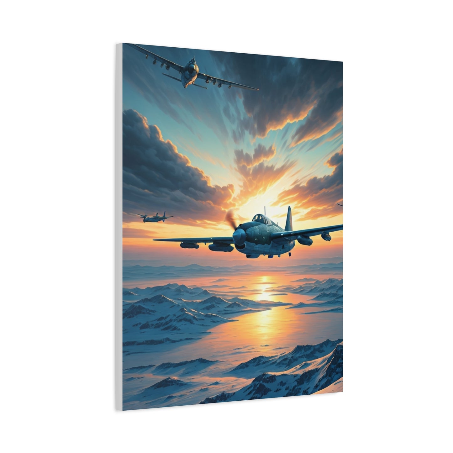 Dawn Jet Breakthrough Over the Clouds Wall Art & Canvas Prints