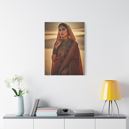 Ornate Desert Bride Bohemian Portrait Wall Art & Canvas Prints