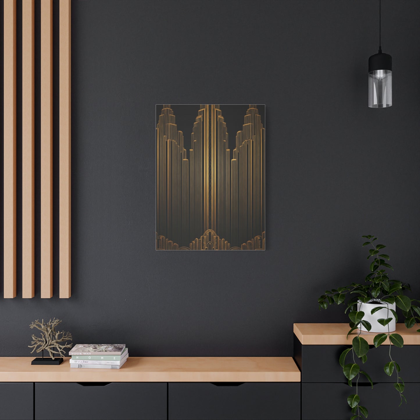 Golden Metropolis Towers Wall Art & Canvas Prints