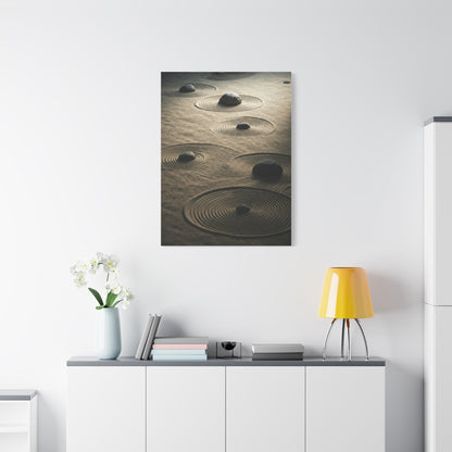 Zen Stone Ripples Wall Art & Canvas Prints