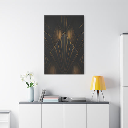 Deco Diamond Elegance Black & Gold Wall Art & Canvas Prints