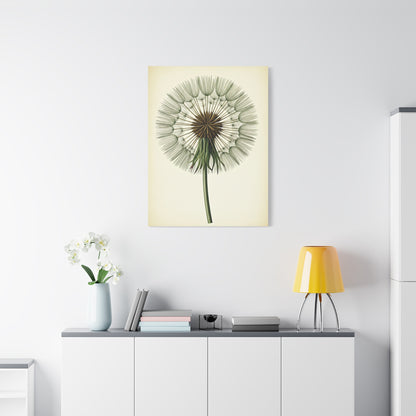 Dandelion Seed Head Illustration Wall Art & Canvas Prints