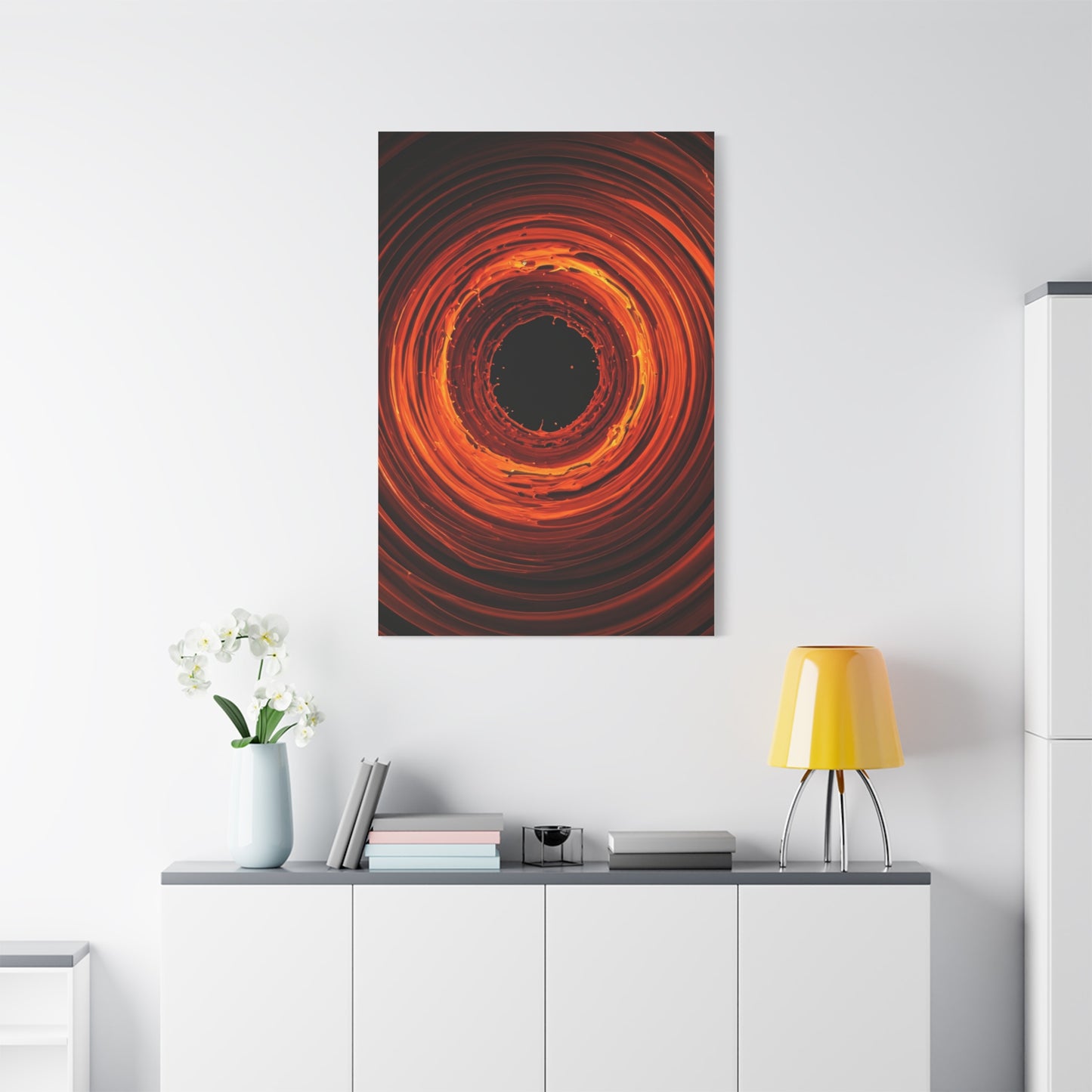 Crimson Inferno Vortex Wall Art & Canvas Prints
