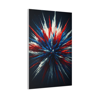 Abstract Patriotic Firework Burst Wall Art & Canvas Prints