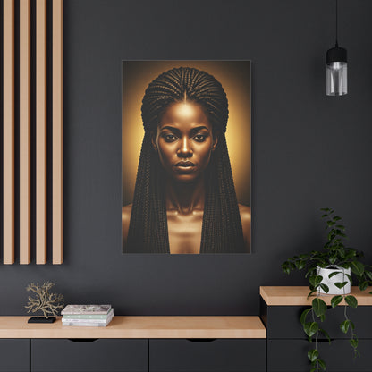 Radiant Braided Queen Portrait Wall Art & Canvas Prints