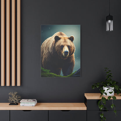 Golden-Toned Bear Portrait Wall Art & Canvas Prints