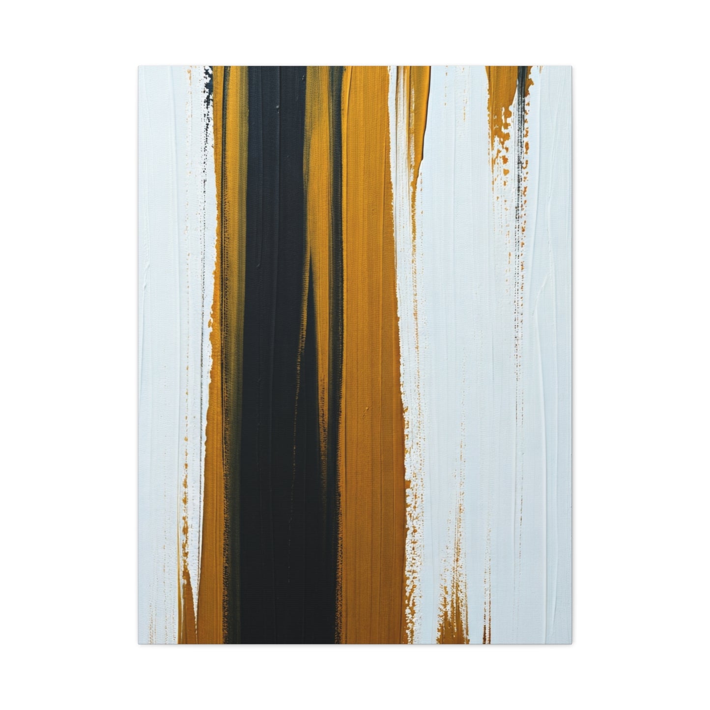 Vertical Gold and Black Abstract Wall Art & Canvas Prints