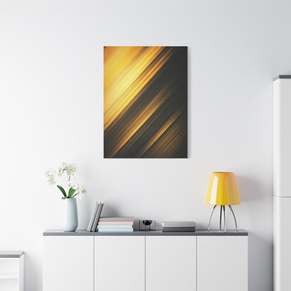 Golden Shadow Streaks Abstract Wall Art & Canvas Prints