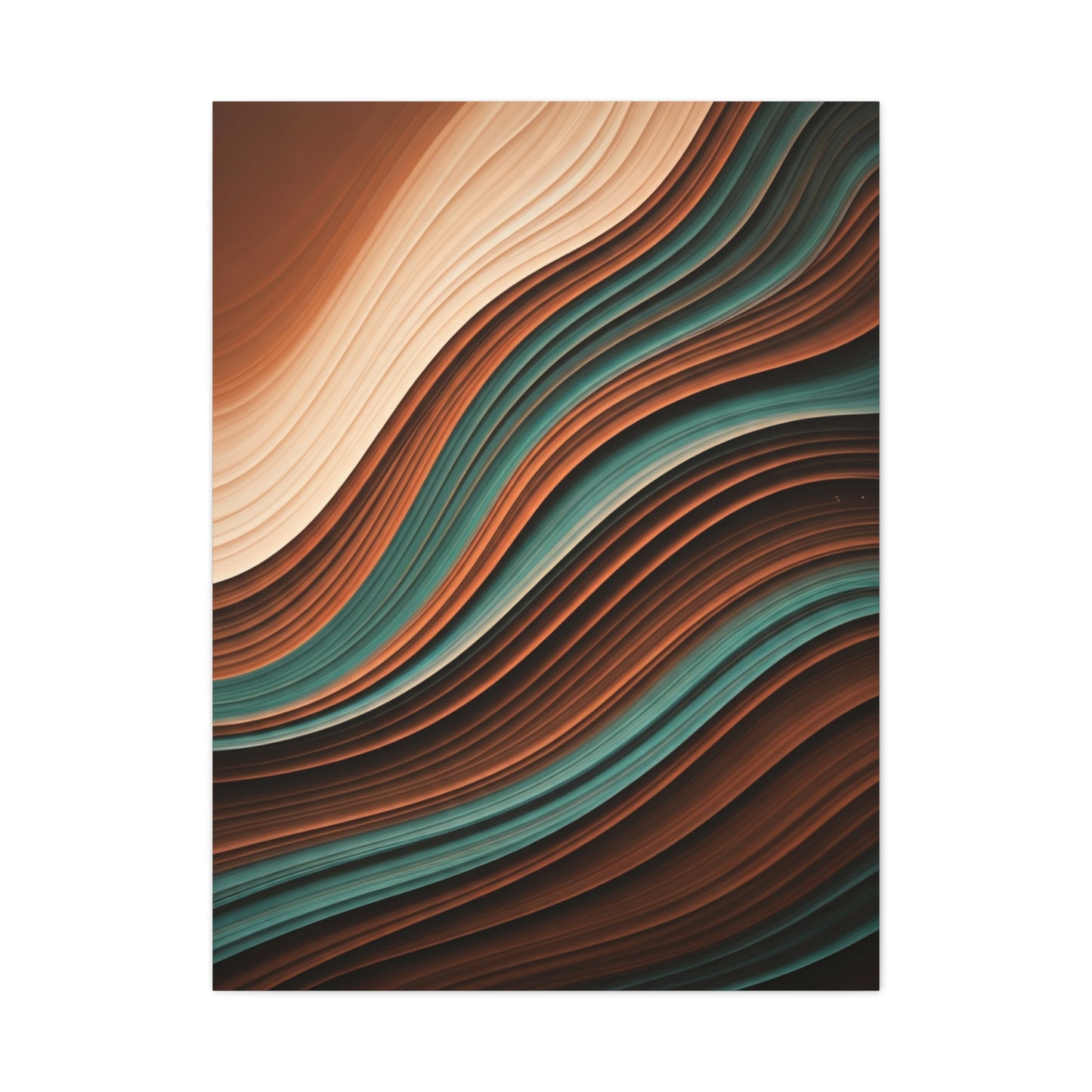 Earthtone Flow Harmony Abstract Wall Art & Canvas Prints