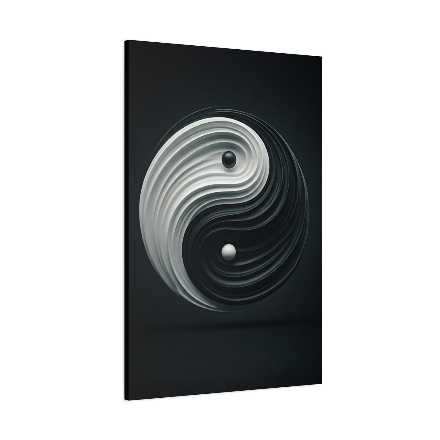 Monochrome Yin Yang Energy Wall Art & Canvas Prints