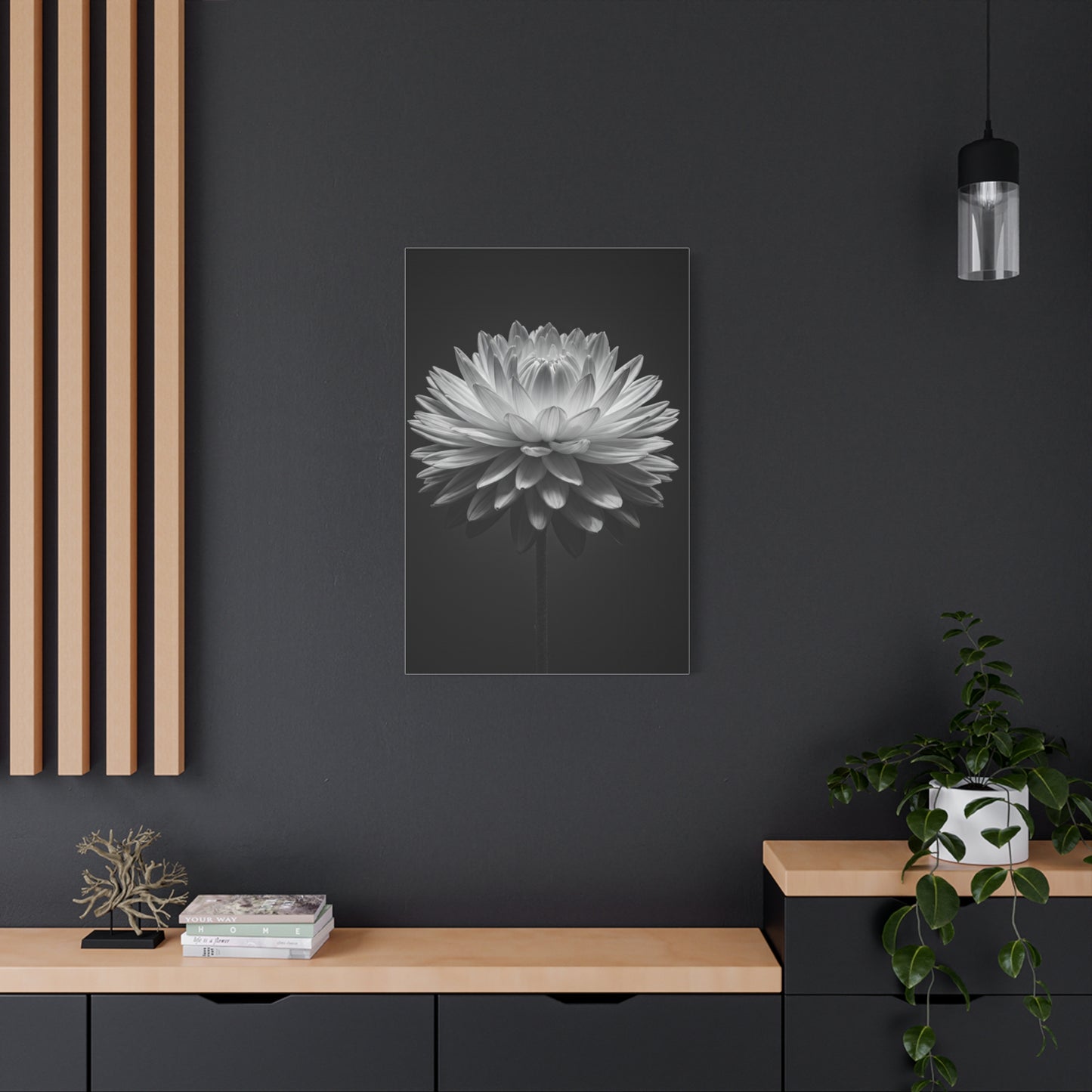 Symmetrical Dahlia Bloom Wall Art & Canvas Prints