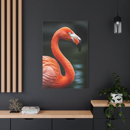 Elegant Pink Flamingo Portrait Wall Art & Canvas Prints