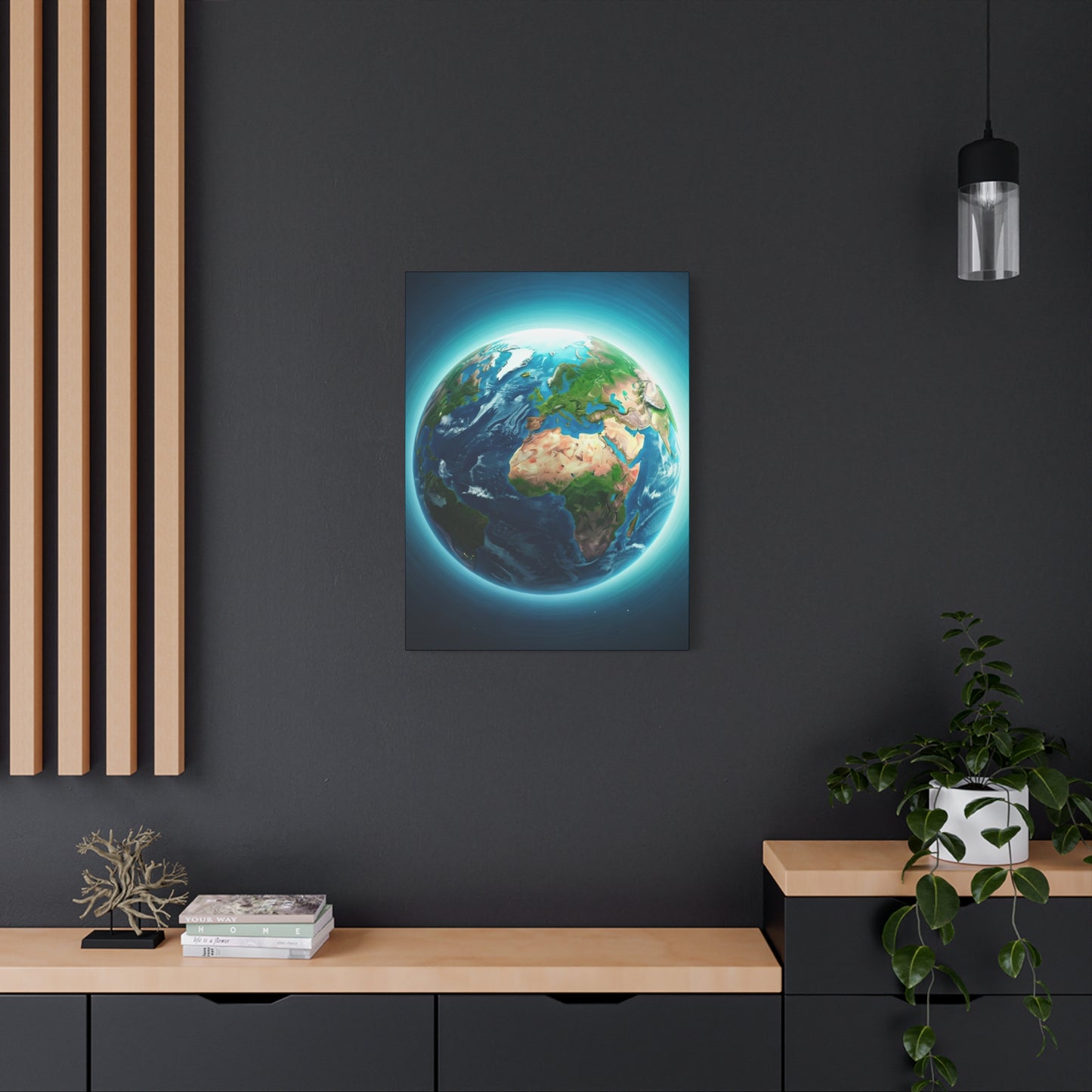 Glowing Earth from Space Wall Art & Canvas Prints