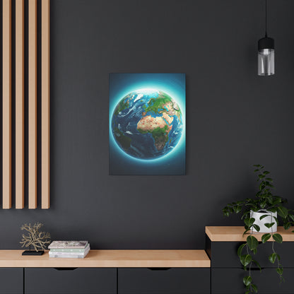 Glowing Earth from Space Wall Art & Canvas Prints