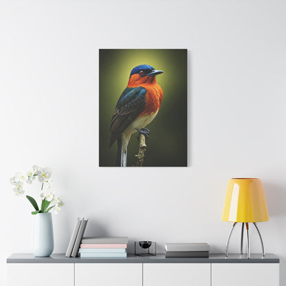 Vibrant Bluebird Perch Wall Art & Canvas Prints