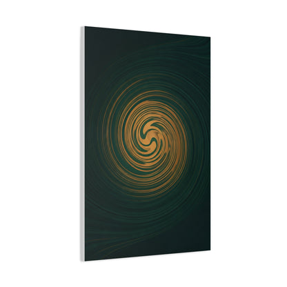 Golden Abyss Spiral Wall Art & Canvas Prints