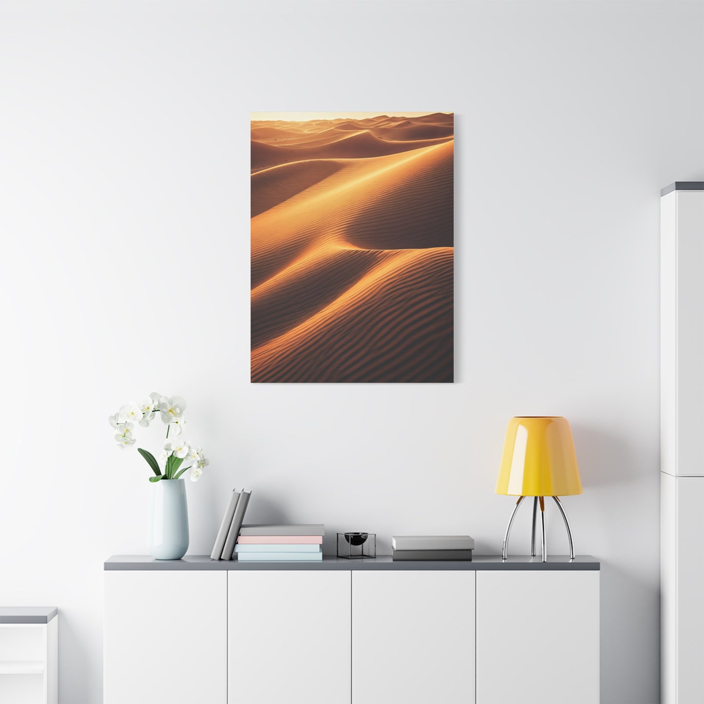 Golden Desert Waves Wall Art & Canvas Prints