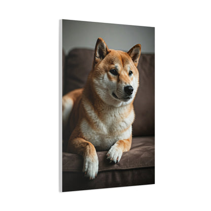 Cozy Shiba Serenity Wall Art & Canvas Print
