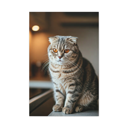 Golden Gaze Cat Wall Art & Canvas Prints