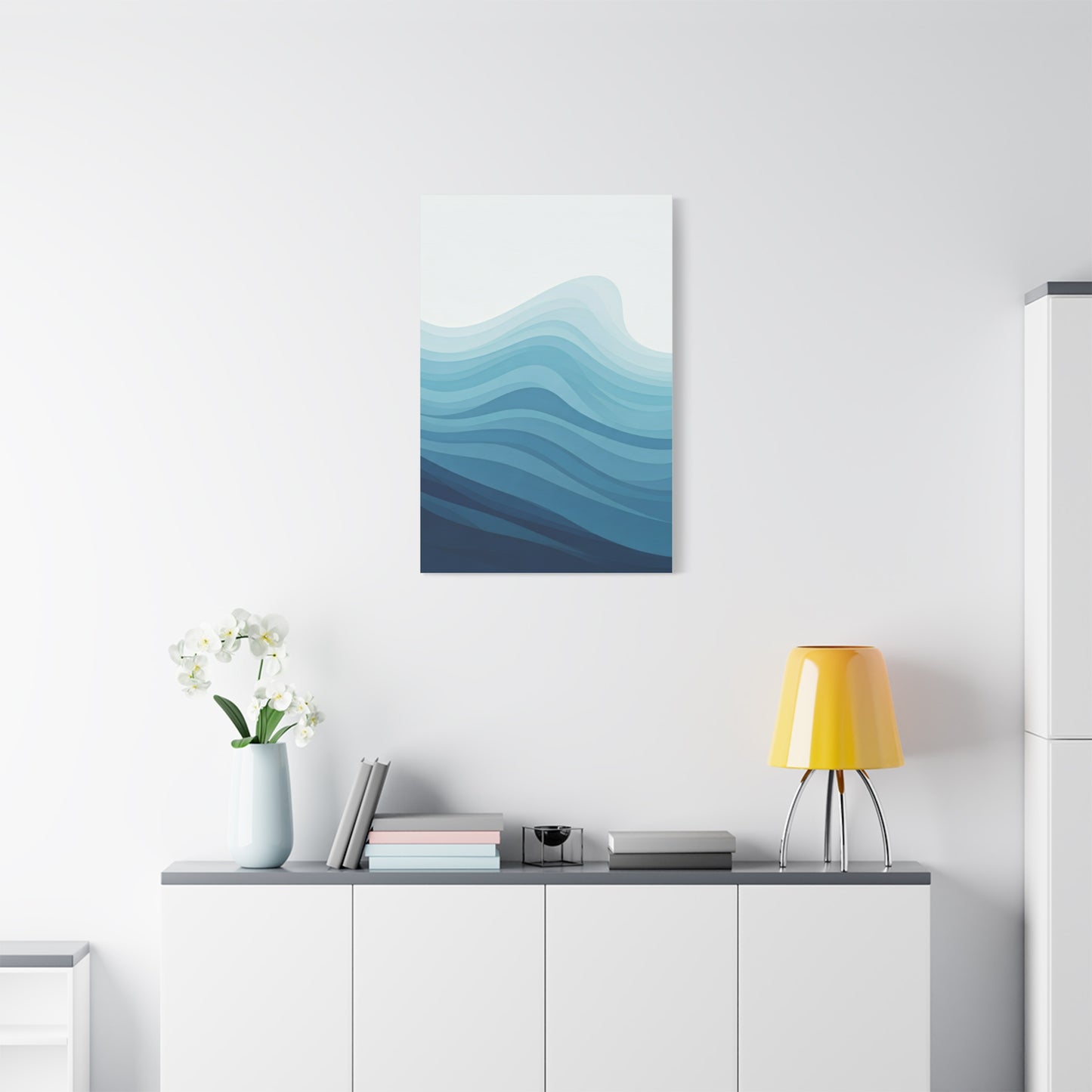 Layered Ocean Waves Abstract Wall Art & Canvas Prints